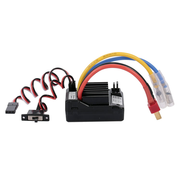 AX-D60A 60A Waterproof Brushed ESC Speed Controller Black for 1/10 RC Car Boat